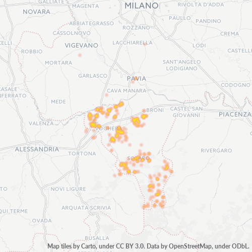 Mappa di calore per cap 27050