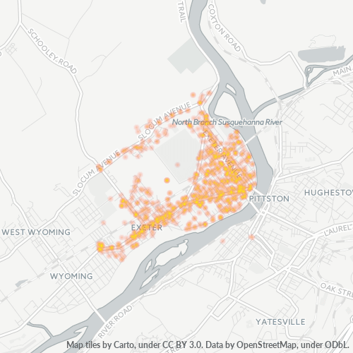 18643 Business Density Heatmap