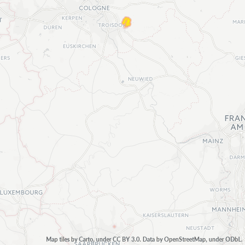 Heatmap für plz 53819