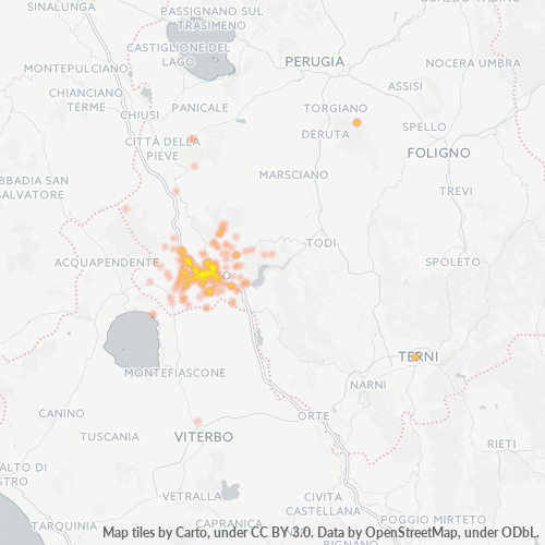 05018 Mapa de densitat de negocis 05018 Mapa de densitat de negocis