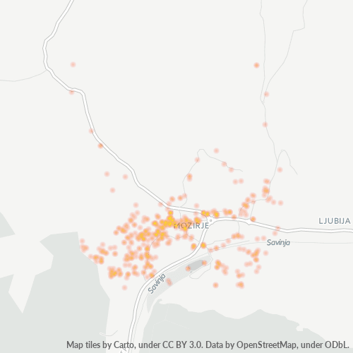 3330 Zemljevid gostote poslovanja