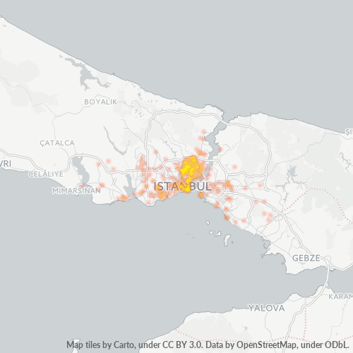 34400 Şirket Yoğunluğu Isı Haritası