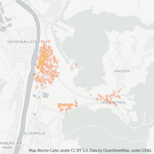 Heatmap für plz 63839