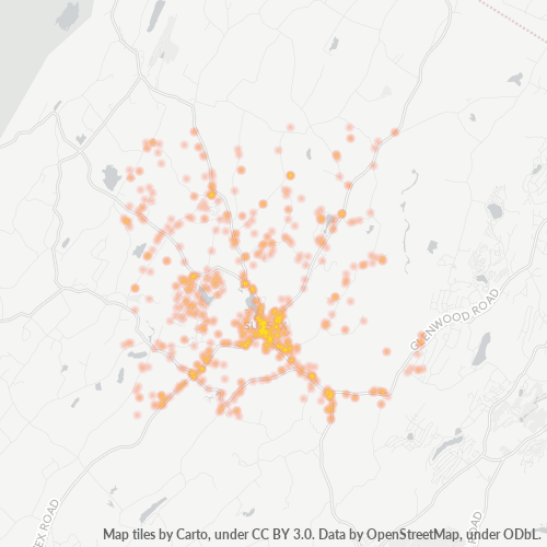 07461 Business Density Heatmap