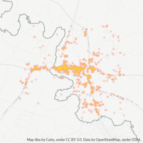 76528 Business Density Heatmap