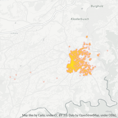 Heatmap für plz 42651