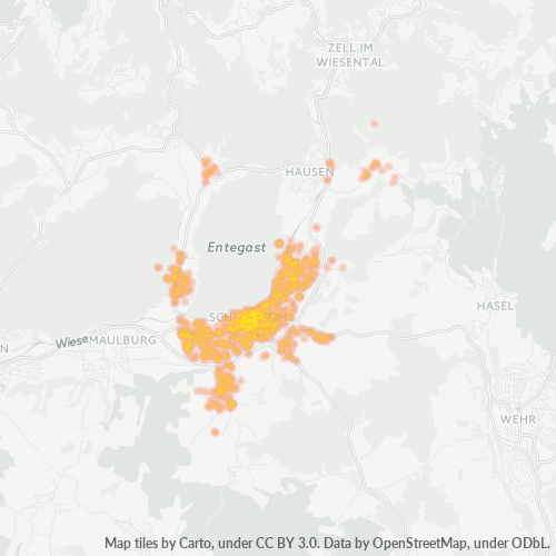 Heatmap für plz 79650