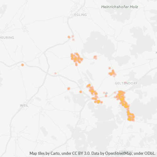 Heatmap für plz 82269