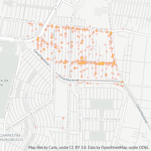 04230 Mapa de calor de densidad empresarial