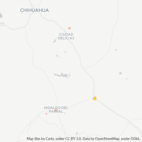 33980 Mapa de calor de densidad empresarial