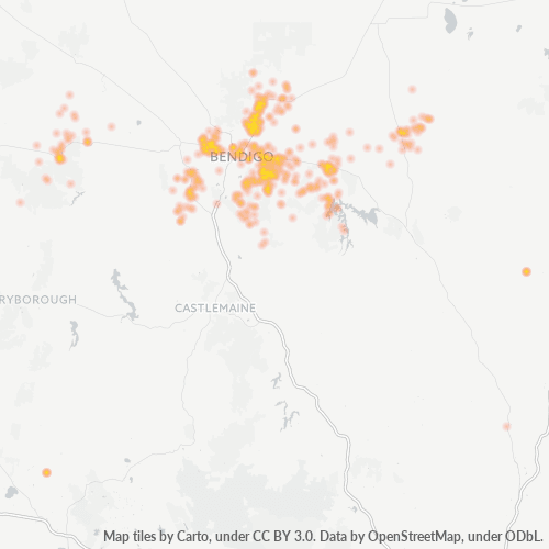 3551 Business Density Heatmap