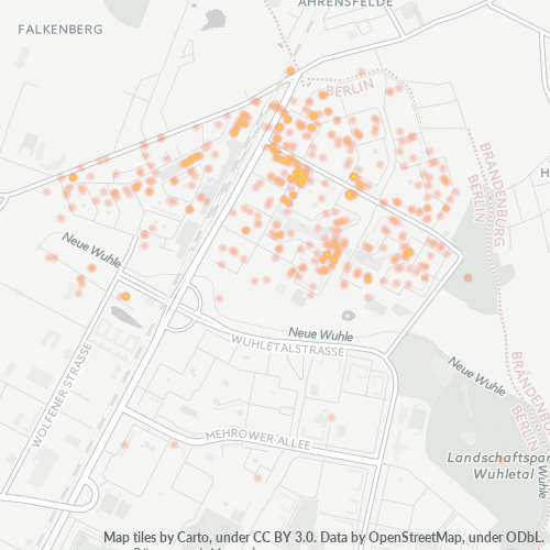 Heatmap für plz 12689
