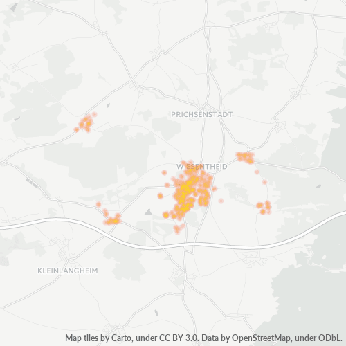 Heatmap für plz 97353
