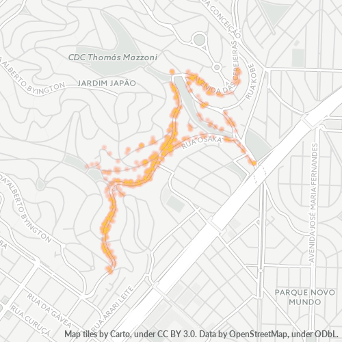 02124-000 Heatmap de Densidade da Empresa