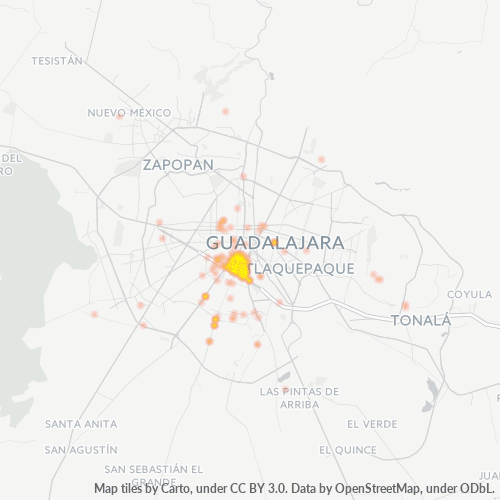 44910 Mapa de calor de densidad empresarial