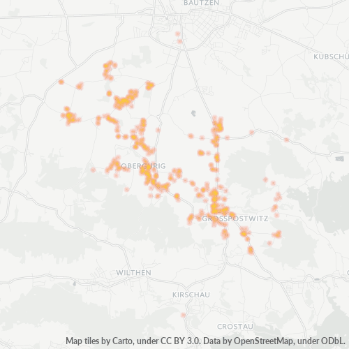 Heatmap für plz 02692