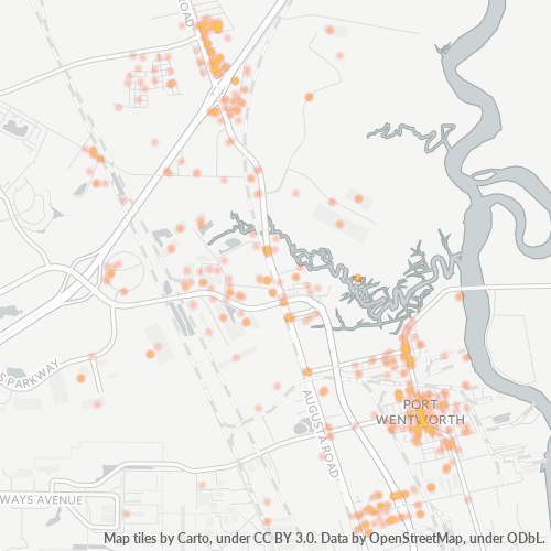 31407 Business Density Heatmap