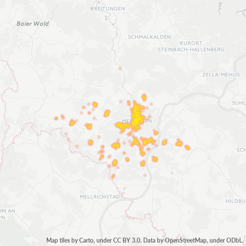 Heatmap für plz 98617