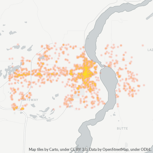 99645 Business Density Heatmap