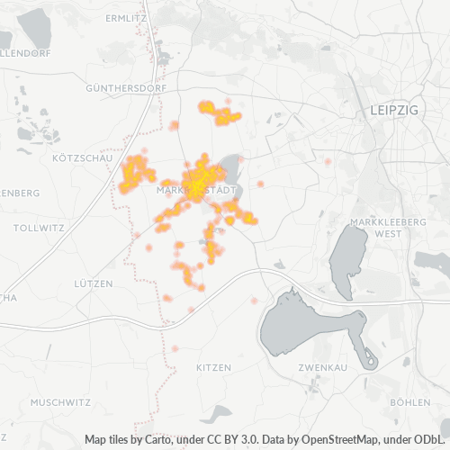 Heatmap für plz 04420