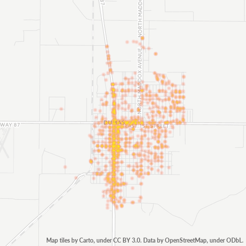 79029 Business Density Heatmap