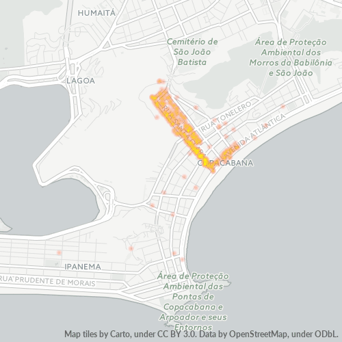22041-000 Mapa de calor de densidad empresarial