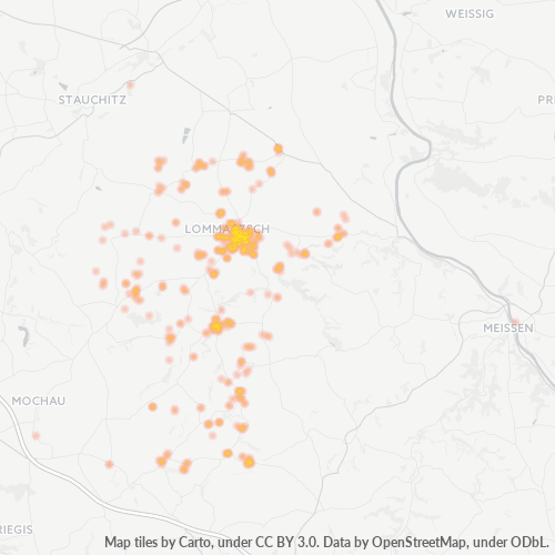 Heatmap für plz 01623