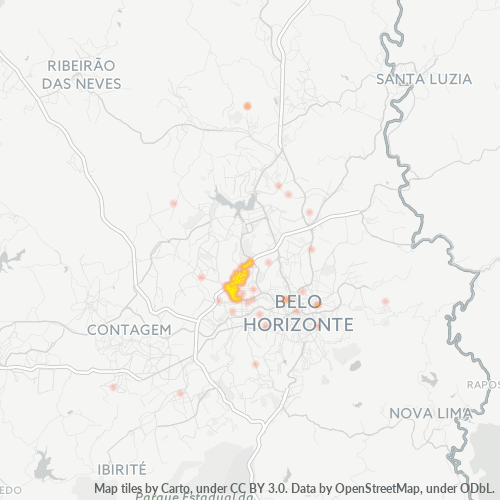 30750-000 Heatmap de Densidade da Empresa
