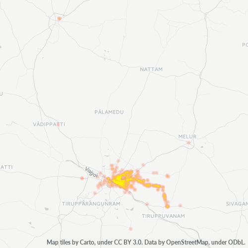625020 Business Density Heatmap
