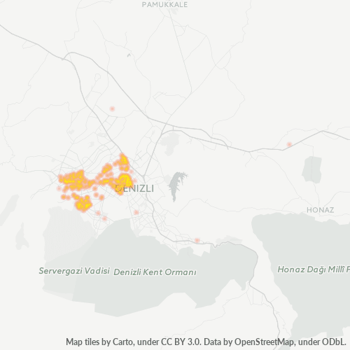 posta kodu 20125 için yoğunluk haritası