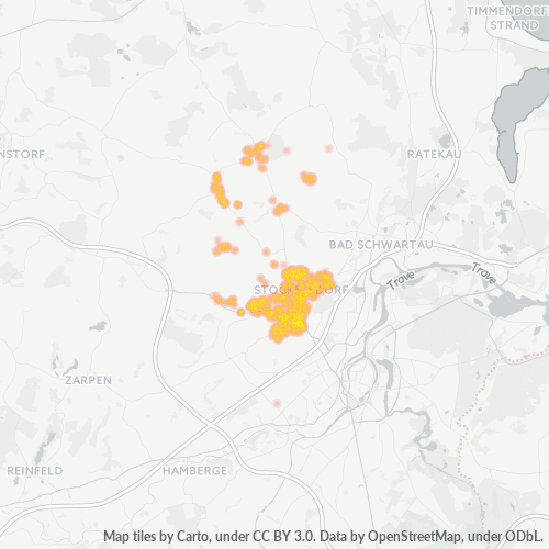 23617 Standortdichte-Heatmap
