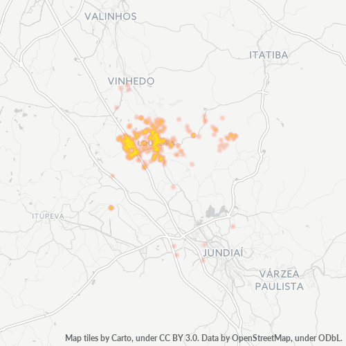 13290-000 Heatmap de Densidade da Empresa