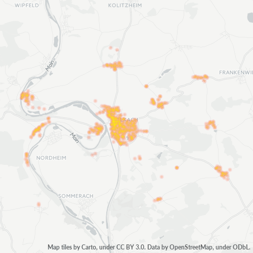 Heatmap für plz 97332