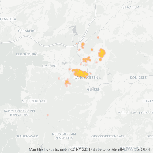 Heatmap für plz 98704