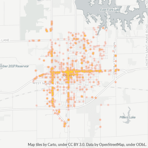62450 Business Density Heatmap