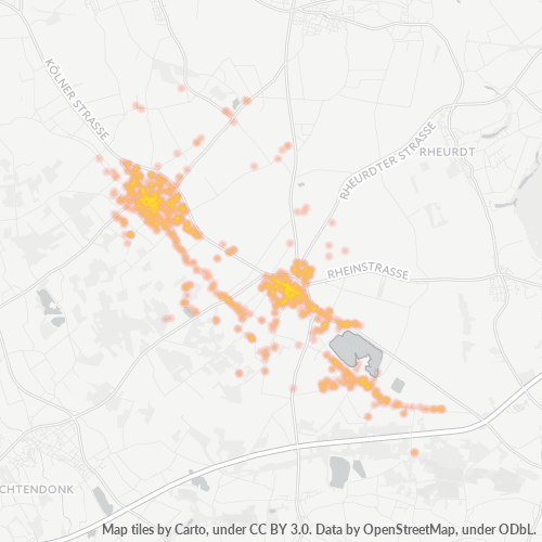 Heatmap für plz 47647
