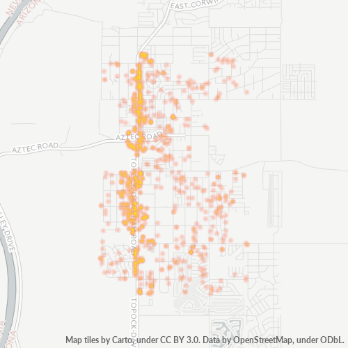 86426 Business Density Heatmap