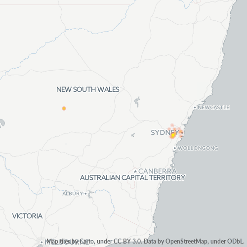 2565 Business Density Heatmap