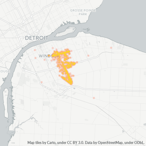 N8W Business Density Heatmap