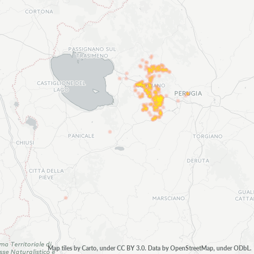 Mappa di calore per cap 06073