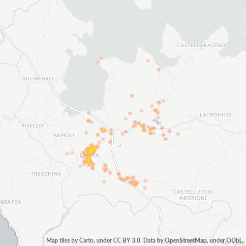 Mappa di calore per cap 85044