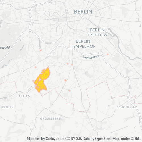 Heatmap für plz 12207