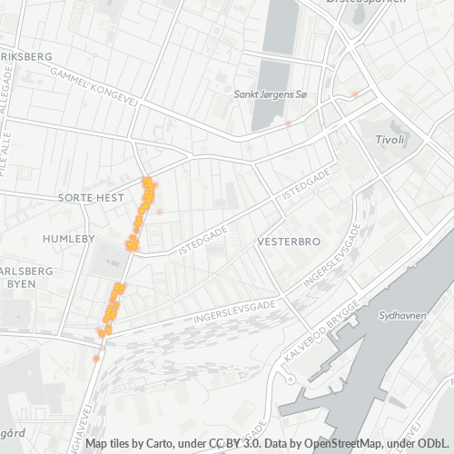1674 Heatmap over forretningstæthed