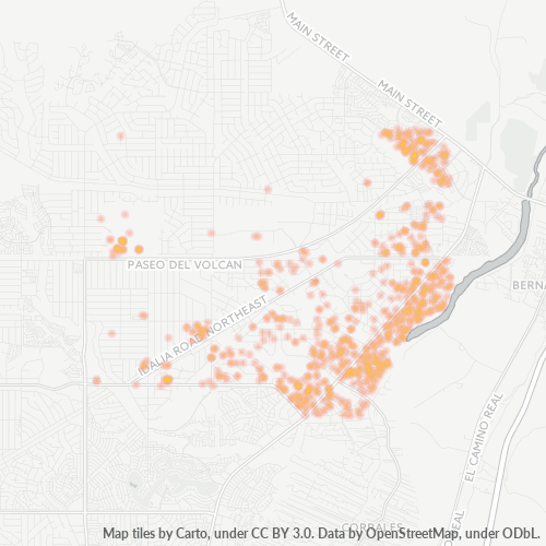 87144 Business Density Heatmap