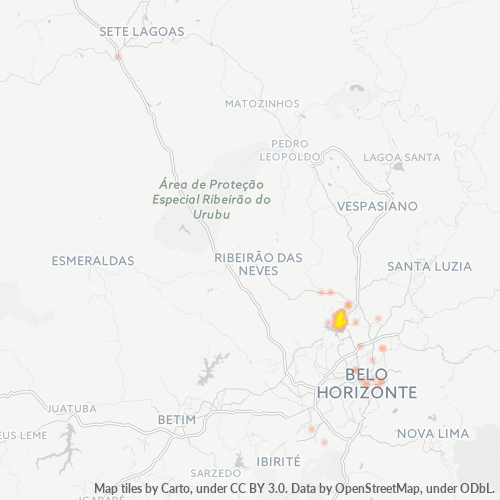 31560-000 Mapa de calor de densidad empresarial