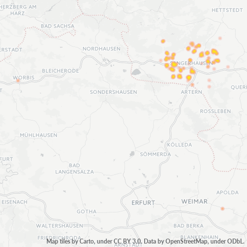 Heatmap für plz 06528
