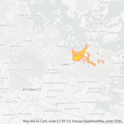 Mappa di calore per cap 24021
