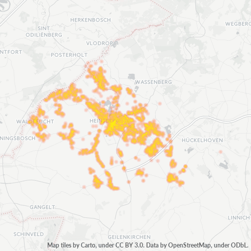 Heatmap für plz 52525