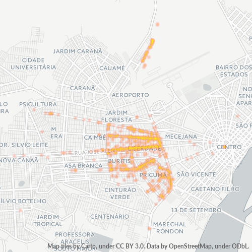 69309-000 Heatmap de Densidade da Empresa