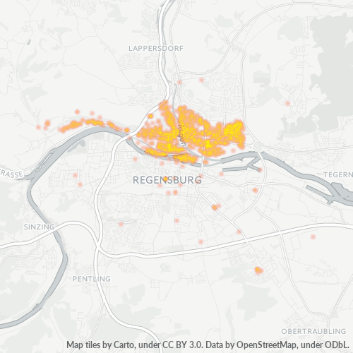 Heatmap für plz 93059